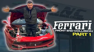 REBUILDING a WRECKED FERRARI 458 Italia (PART 1)