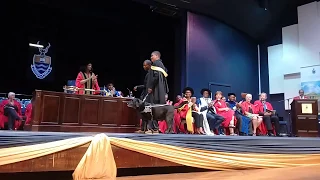 Witsie cheered on as he receives his degree #WitsGraduation