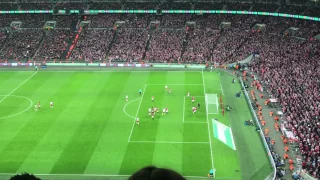 Zlatan Ibrahimovic Cup Winning Goal at Wembley 3-2 Manchester United Fan View EFL Cup Final