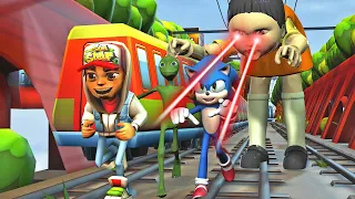 Squid Game vs Subway Surfers and Sonic COMPILATION