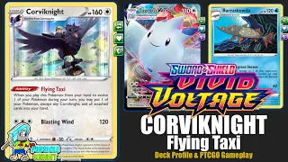 CORVIKNIGHT Flying Taxi : Deck Profile & PTCGO gameplay (Pokemon Darkness Ablaze / Vivid Voltage)