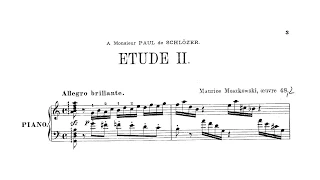 M. Moszkowski - Etude de Concert No. 2 in C Major, Op. 48-2. (MIDI)