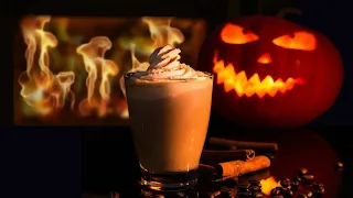 Cozy Halloween Ambience With Music - fireplace, children outside, magical music