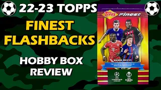 Got LUCKY but... 2022-23 Topps Finest Flashbacks UCC Hobby Box Soccer Review