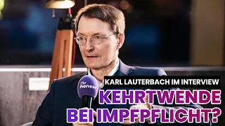 Karl Lauterbach überrascht mit Kehrtwende bei Impfpflicht.