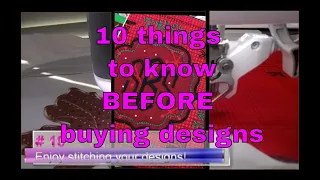 Machine Embroidery Designs:  10 things to check out before you buy!🤔
