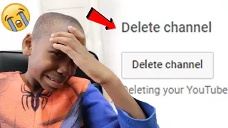 I deleted my little brothers channel..**PRANK!** (Diss Track)