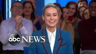 Brie Larson reveals behind-the-scenes scoop from 'Captain Marvel' | GMA