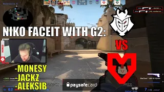 NiKo plays faceit with G2 vs MOUZ!