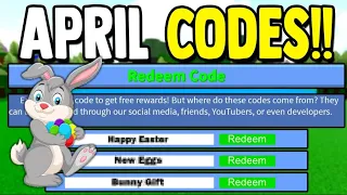 *EVERY* APRIL CODE!! Build a Boat for treasure ROBLOX