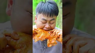 Ermao is so pitiful, the roast duck was eaten by Songsong again! | mukbang