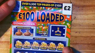 super cash bonus v £100 loaded scratch card £20 in play
