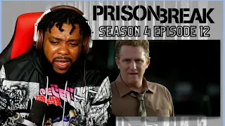 PRISON BREAK SEASON 4 EPISODE 12 REACTION || "Selfless"