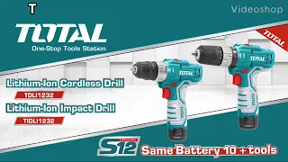 TOTAL™ S12. 12V Lithium ion Battery.