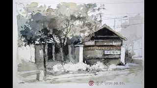 #我的水彩日記 時光驛站 #繪畫 #寫生 #watercolor #watercolour #watercolorpainting #watercolourpainting #水彩 #水彩畫