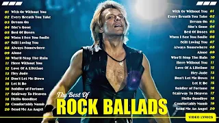 Top 20 Best Of Rock Ballads  80s | Bon Jovi, Guns N Roses, Aerosmith, U2, Scorpions