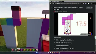 Minecraft - Numberblocks - Absolute God Infinity True End To Pink Ron Number