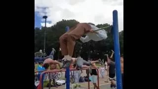 Insane Old Man Doing Pull Ups