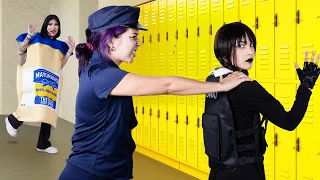 Wednesday Addams Becomes a Cop! Birth to Death of June By Crafty Hacks