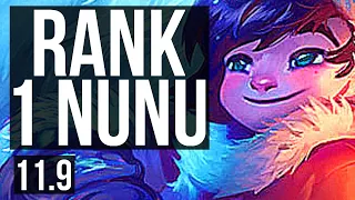 NUNU & WILLUMP vs KINDRED (JUNGLE) | Rank 1 Nunu, 5/1/14, 600+ games | KR Challenger | v11.9