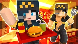 Minecraft McDonalds - MY FIRST JOB AT MCCRAFTERS GONE WRONG! EVIL BABY!? (Minecraft Roleplay) #1