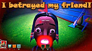 Betrayed My Friend | Enraged Scary Neighbor Win vs my friend the Leader