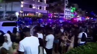 Video captures hectic scene following triple shooting in Miami Beach