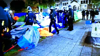 NYPD Clears Protesters From Columbia University