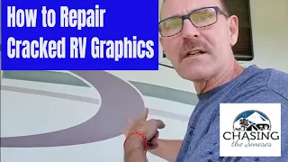 How to fix those cracked RV graphics/ RV graphics restore. Simple DIY Project  (RV Living)