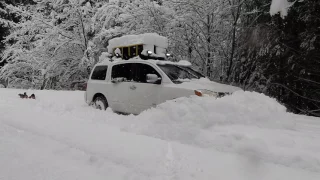 Nissan Armada Plowing Deep Snow 4x4 #2