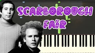 🎹Scarborough Fair-Simon & Garfunkel (Piano Tutorial Synthesia)❤️♫