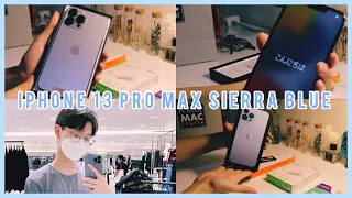 iPhone 13 Pro Max 512 GB Sierra Blue Unboxing | ASMR and Aesthetic