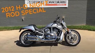 806543 2012 HARLEY-DAVIDSON V-ROD - NIGHT ROD SPECIAL 10TH ANNIVERSARY VRSCDX