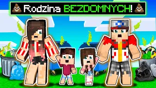 💩🤢 ADOPTOWAŁA MNIE RODZINA BEZDOMNYCH w Minecraft! (zostałem adoptowany w Minecraft)