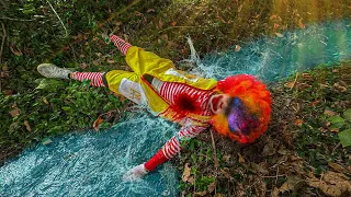 ENCUENTRO EL CADAVER DEL PAYASO ASESINO DE MC DONALDS EN UN  RIO