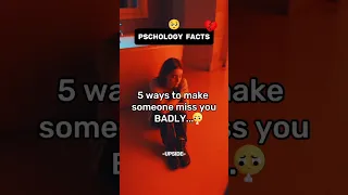 psychology facts "make someone miss you badly 🫣😔" #shorts #shortsfeed #facts