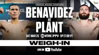 Benavidez vs Plant OFFICIAL WEIGH-IN | #BenavidezPlant