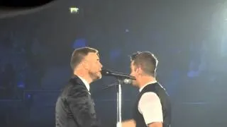 ROBBIE WILLIAMS AND GARY BARLOW 8 LETTERS 23 NOVEMBER 2012 LONDON O2