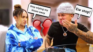 WIPING OFF My Girlfriends Kisses Prank! ** BAD IDEA! **