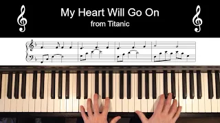 Titanic - My Heart Will Go On - Easy Piano Solo