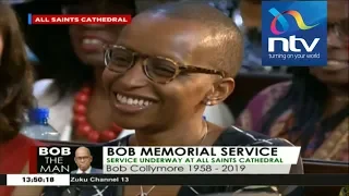 President Uhuru's light-hearted tribute to Bob Collymore gets Wambui smiling