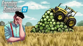 История о том, как НЕ НАДО собирать урожай! УГАР В FARMING SIMULATOR 22