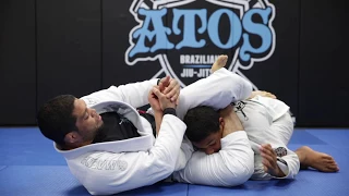 X guard to triangle with the option to arm bar - Andre Galvao