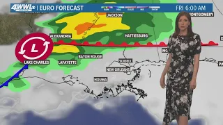 New Orleans Weather: Dry and warm midweek, scattered storms return Friday