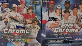 TBB DRAFT - 2023 TOPPS CHROME BASEBALL SAPPHIRE EDITION + UPDATE SERIES HOBBY BOX BREAK