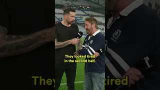 What did Gerard Butler think of Scotland's first RWC performance? 🏴󠁧󠁢󠁳󠁣󠁴󠁿 #rwc2023 #rugbyworldcup