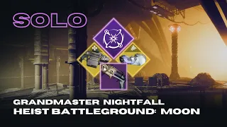 Solo Grandmaster Nightfall "Heist Battleground: Moon" with Xenophage on Void Warlock - Destiny 2