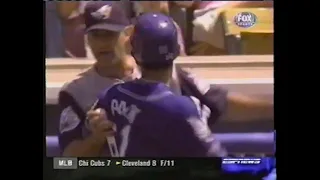 Anaheim Angels vs LA Dodgers (6-5-1999) "Chan Ho Park Tells Tim Belcher His Dojo Is The Best"