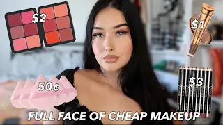 FULL FACE OF TEMU MAKEUP + BRUSHES!! UNDER $50