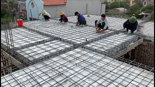 Construction Techniques Of Reinforced Concrete Floors With Manual Mixing Concrete